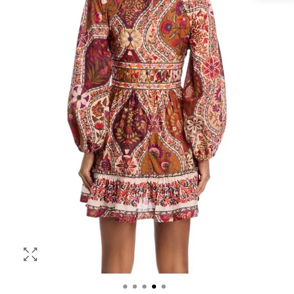 FARM Rio Multicolor Floral Long Sleeve Dress